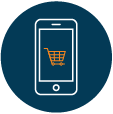 mobile shopping icon