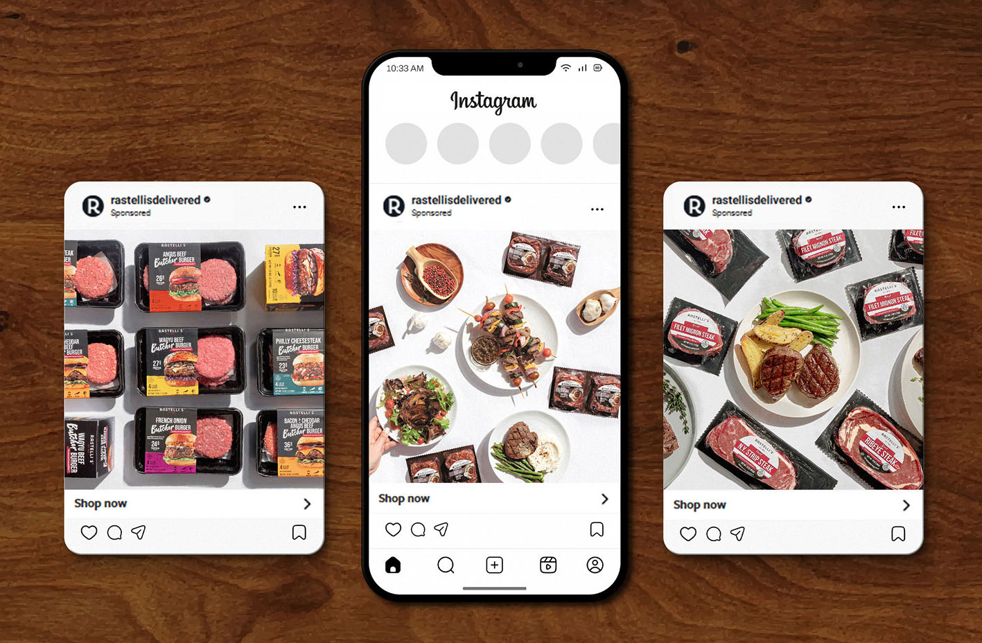 Rastellis Summer Grilling Campaign Project Story ad mockups