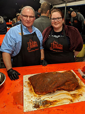 Connor and her dad spent the weekend learning from "the winningest man in barbecue" to up their smoking game back home