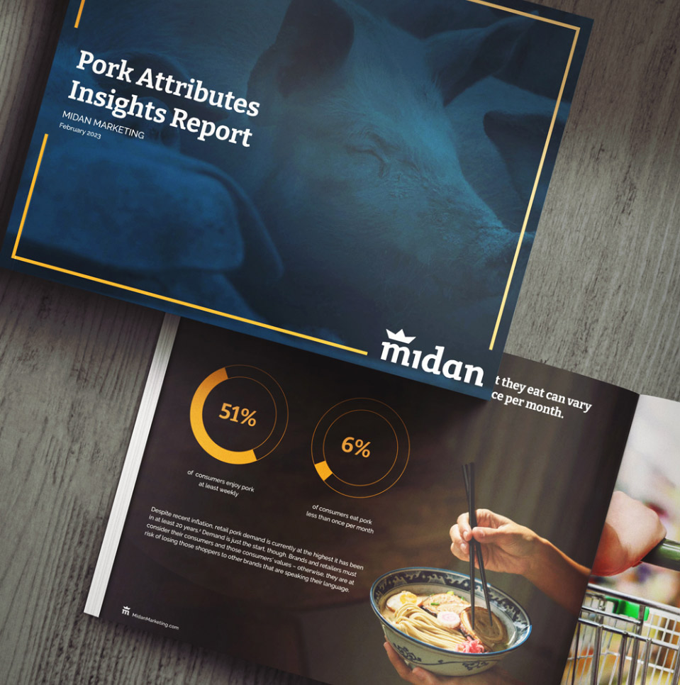 A preview of Midan's Pork Attributes Insights Report 