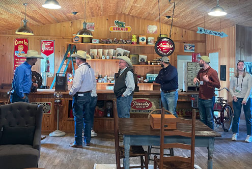 The inside of a 1940s general store