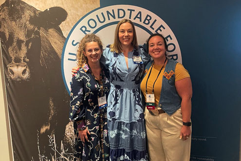 Erica Prescott and representatives of USRSB