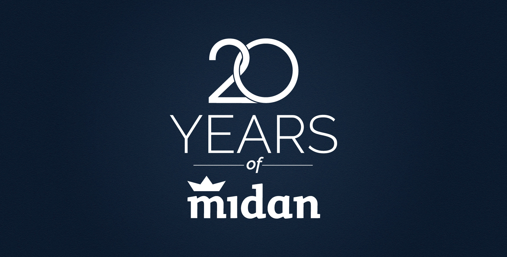 a graphic that calls out 20 Years of Midan