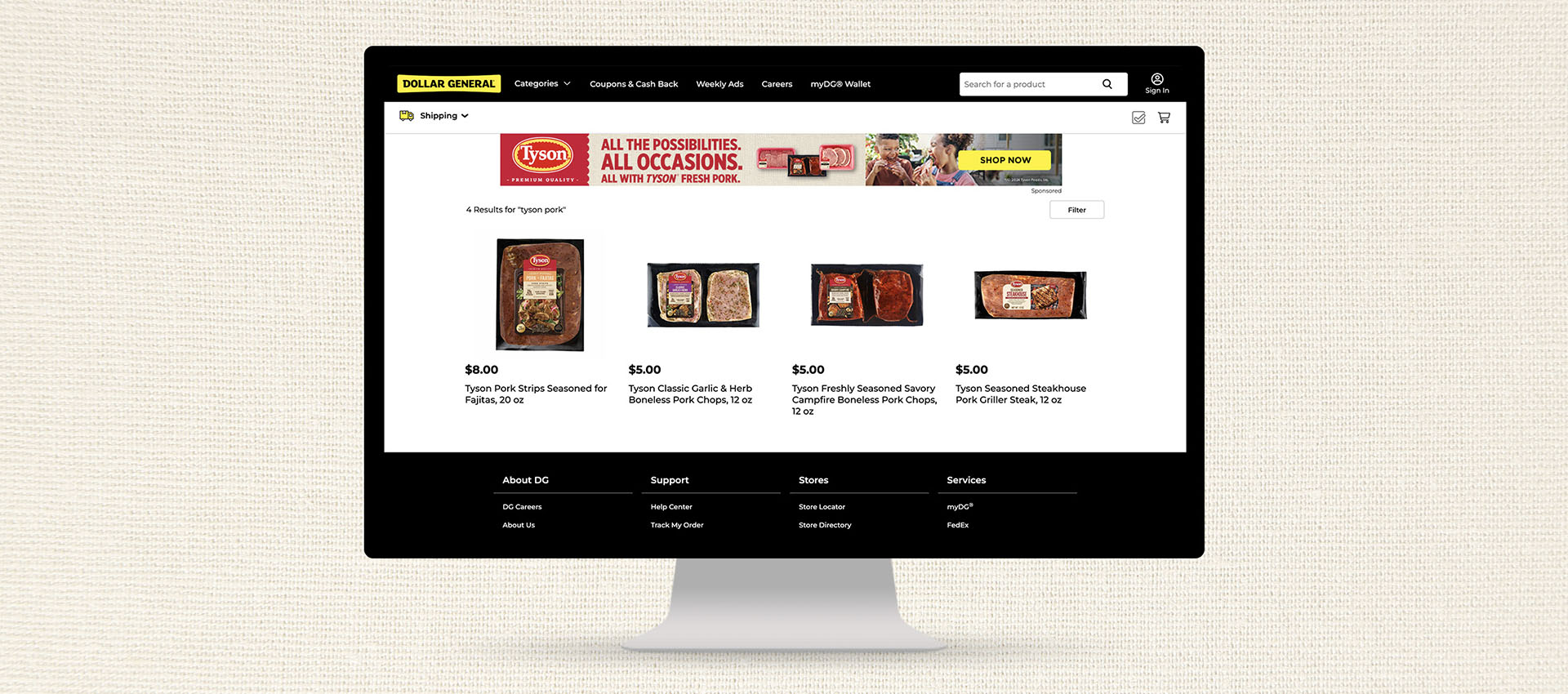 Dollar General Website