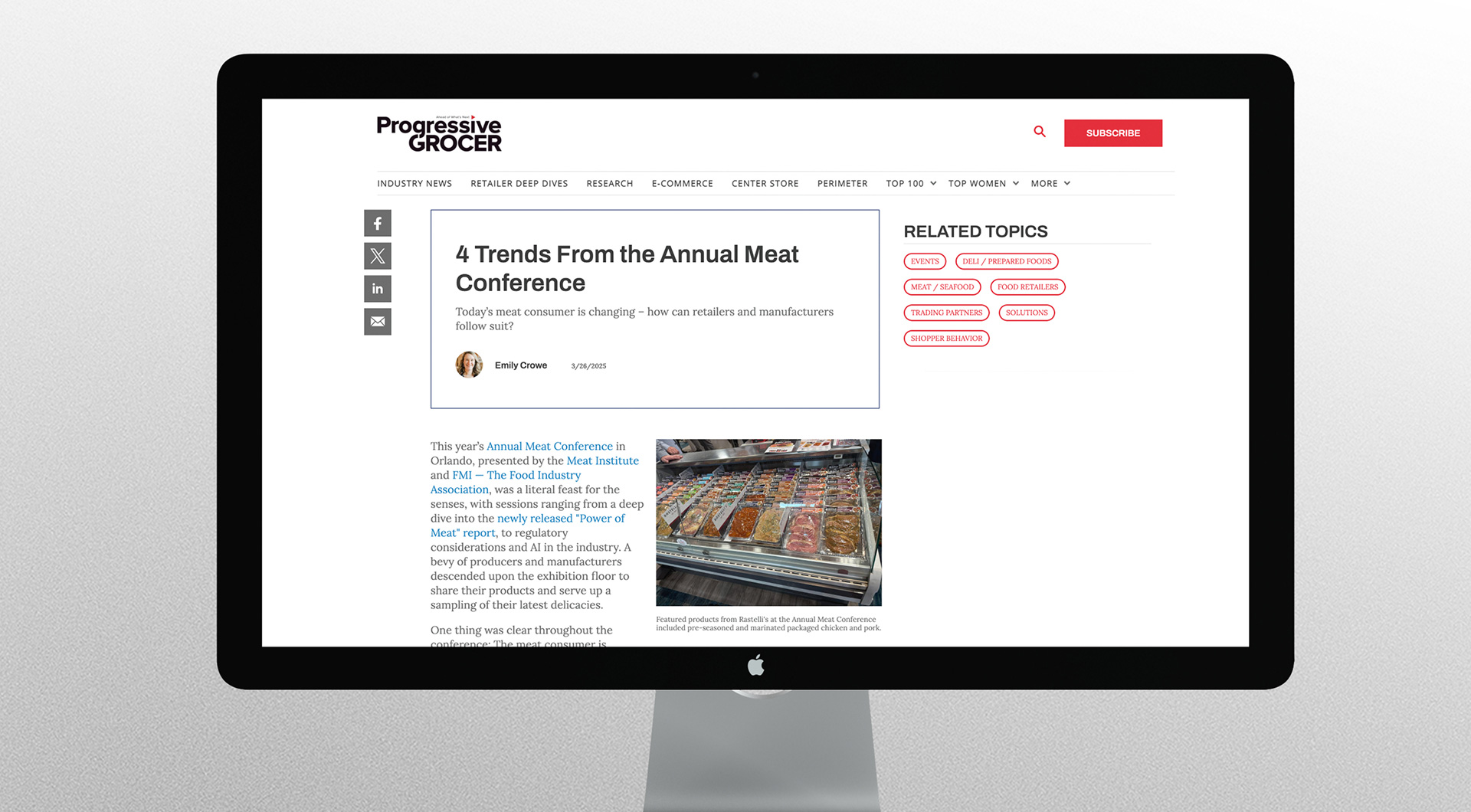 Monitor Screen displaying PR information