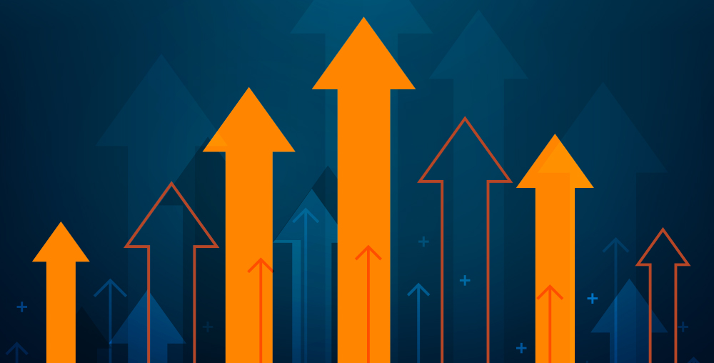 2026 trends - Many orange arrows pointing up